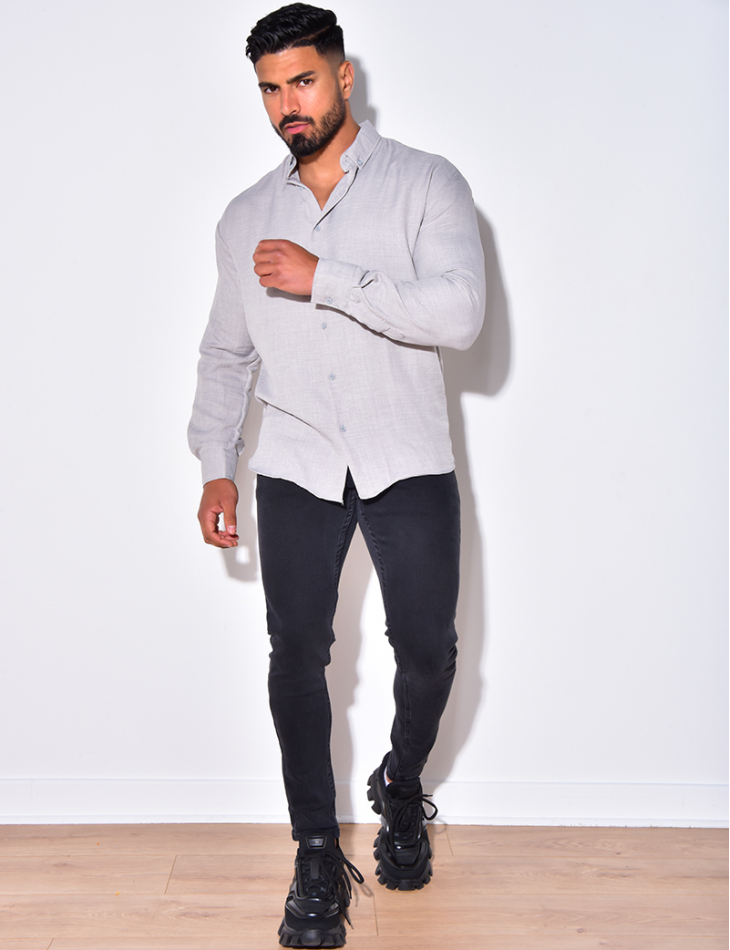 Chemise fluide à manches longues Chemise fluide à manches longues