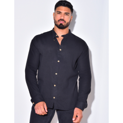 Chemise fine manche longues à petit col Chemise fine manche longues à petit col