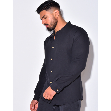 Chemise fine manche longues à petit col Chemise fine manche longues à petit col