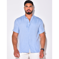 Chemise fine manche courtes à petit col Chemise fine manche courtes à petit col