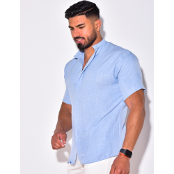 Chemise fine manche courtes à petit col Chemise fine manche courtes à petit col