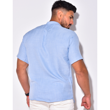 Chemise fine manche courtes à petit col Chemise fine manche courtes à petit col