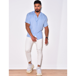 Chemise fine manche courtes à petit col Chemise fine manche courtes à petit col