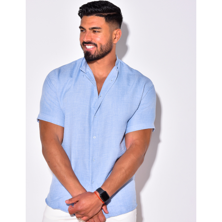 Chemise fine manche courtes à petit col Chemise fine manche courtes à petit col