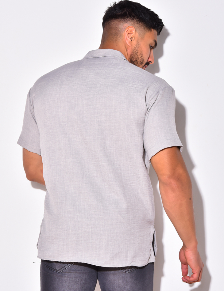 T-shirt fin à boutonner T-shirt fin à boutonner