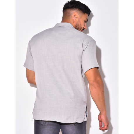 T-shirt fin à boutonner T-shirt fin à boutonner