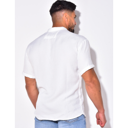 Chemise fine manche courtes à petit col Chemise fine manche courtes à petit col