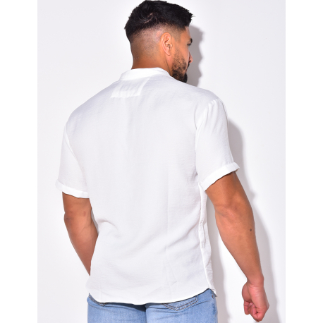 Chemise fine manche courtes à petit col Chemise fine manche courtes à petit col