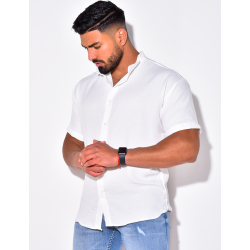Chemise fine manche courtes à petit col Chemise fine manche courtes à petit col