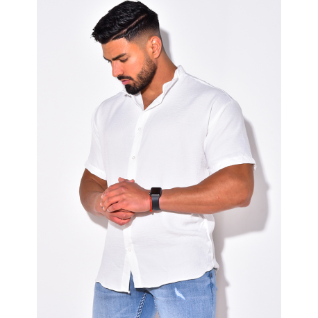 Chemise fine manche courtes à petit col Chemise fine manche courtes à petit col