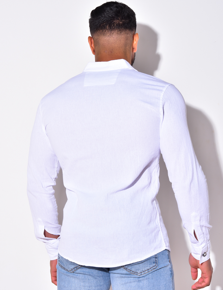 Chemise fine manches longues