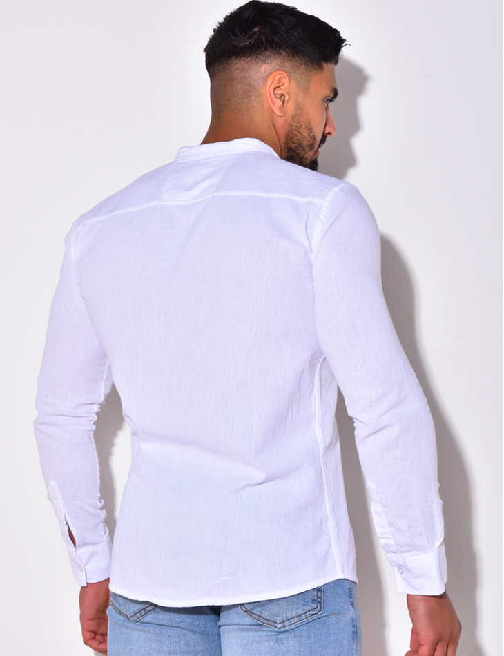 Chemise manche longues à petit col Chemise manche longues à petit col
