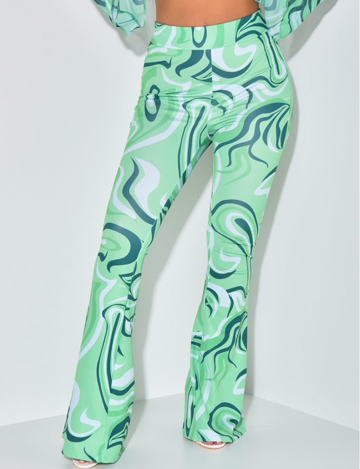 Pantalon à motif patte d'eph Pantalon à motif patte d'eph