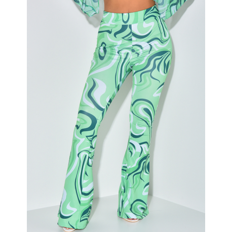 Pantalon à motif patte d'eph Pantalon à motif patte d'eph
