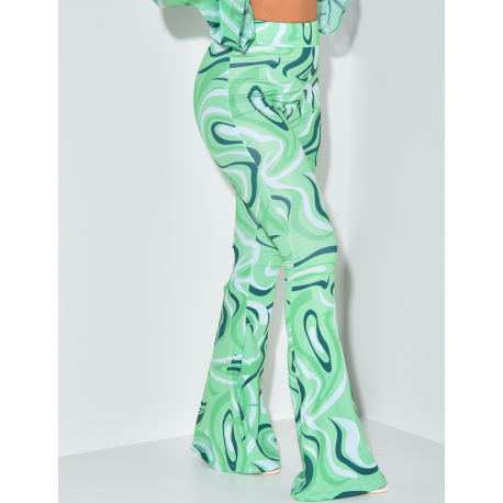Pantalon à motif patte d'eph Pantalon à motif patte d'eph