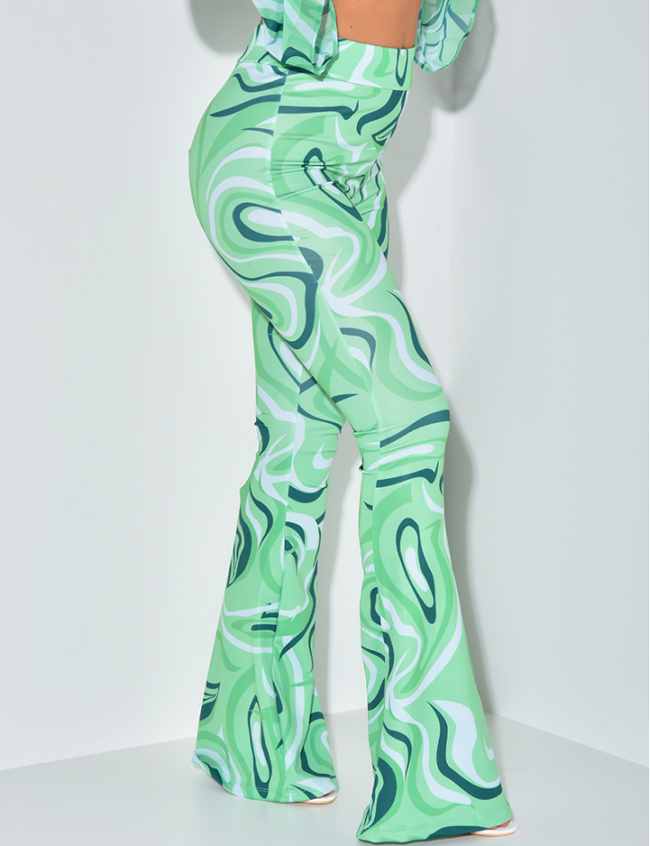 Pantalon à motif patte d'eph Pantalon à motif patte d'eph