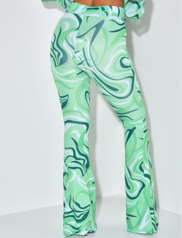 Pantalon à motif patte d'eph Pantalon à motif patte d'eph