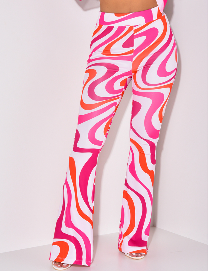 Pantalon à motif patte d'eph