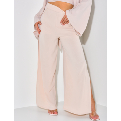 Pantalon fluide à fente Pantalon fluide à fente