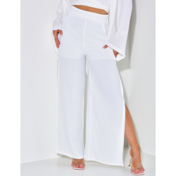 Pantalon fluide à fente