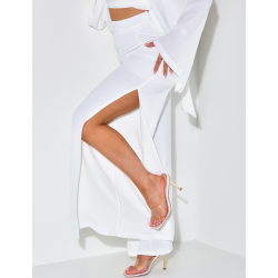 Pantalon fluide à fente