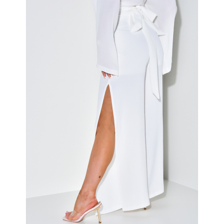 Pantalon fluide à fente