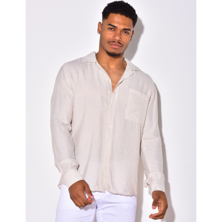 Chemise manche longues avec poches