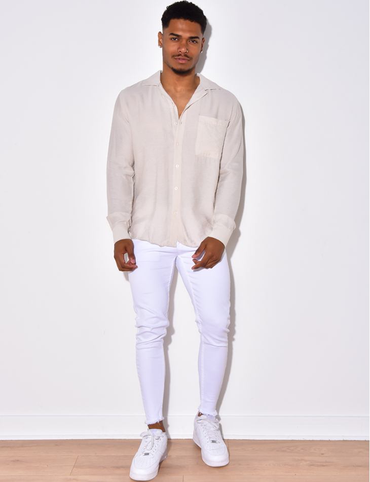 Chemise manche longues avec poches Chemise manche longues avec poches