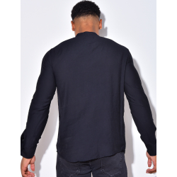 Chemise fin manche longue col V Chemise fin manche longue col V