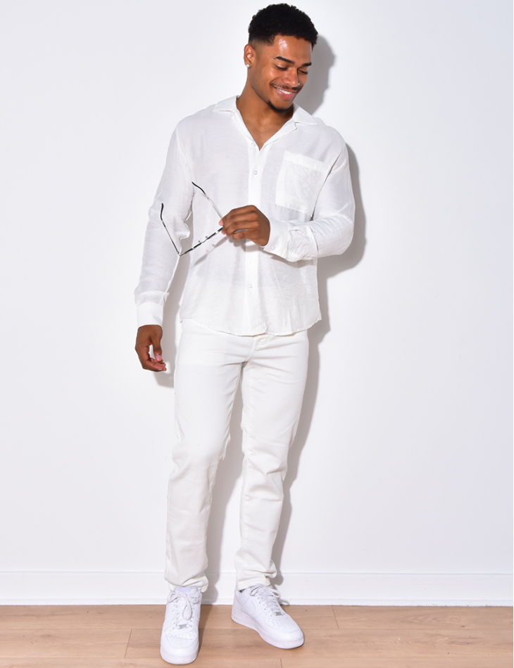 Chemise manche longues avec poches Chemise manche longues avec poches