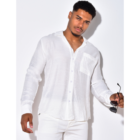 Chemise manche longues avec poches