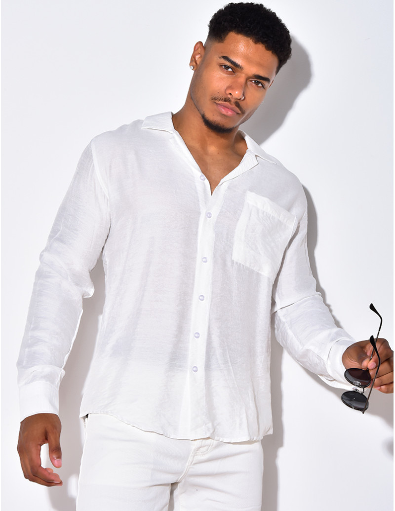 Chemise manche longues avec poches