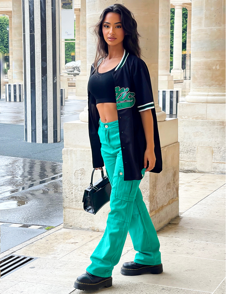 Pantalon cargo large à poches Pantalon cargo large à poches