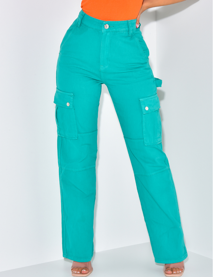 Pantalon cargo large à poches Pantalon cargo large à poches
