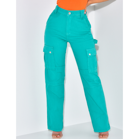Pantalon cargo large à poches Pantalon cargo large à poches