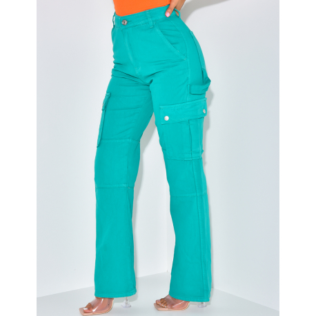 Pantalon cargo large à poches Pantalon cargo large à poches