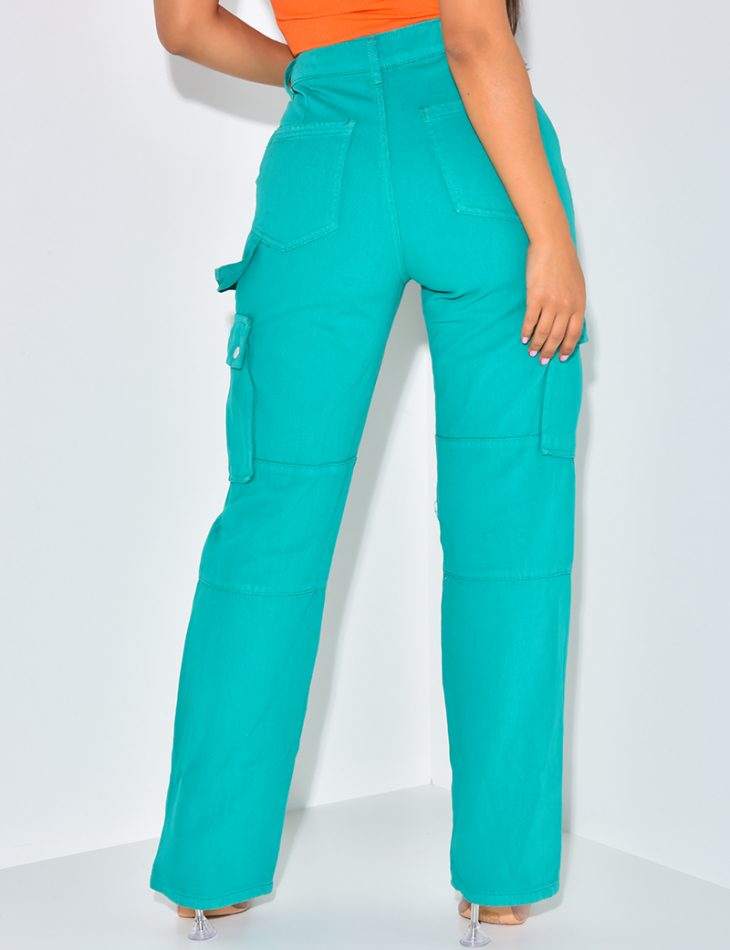Pantalon cargo large à poches Pantalon cargo large à poches