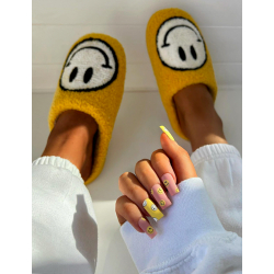 Pantoufles avec smiley