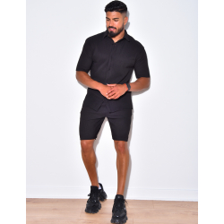 Ensemble short et polo côtelé Ensemble short et polo côtelé