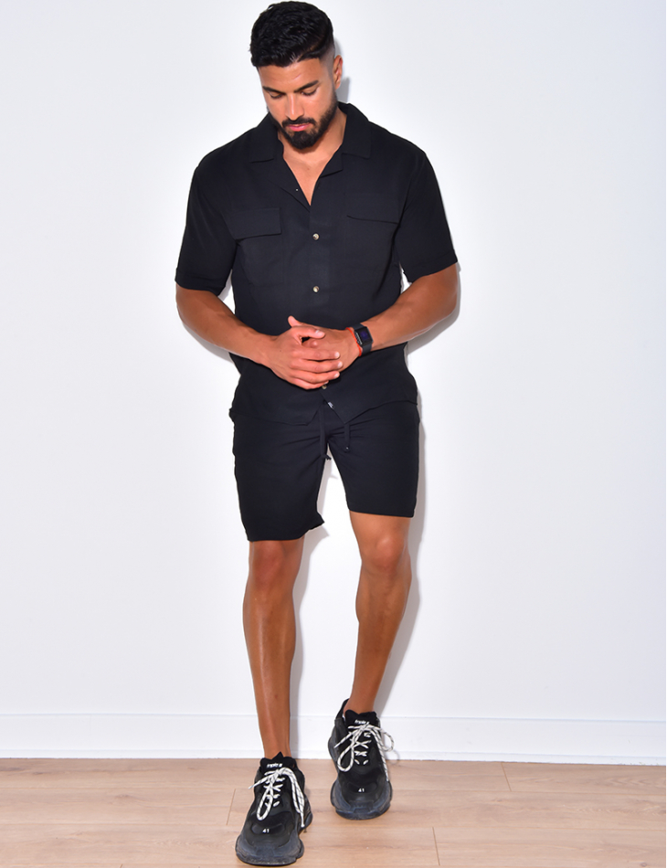 Ensemble chemise et short léger Ensemble chemise et short léger