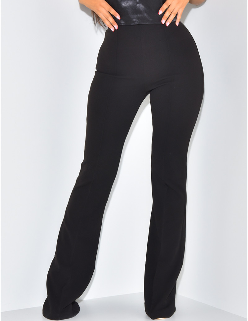 Pantalon de tailleur taille haute