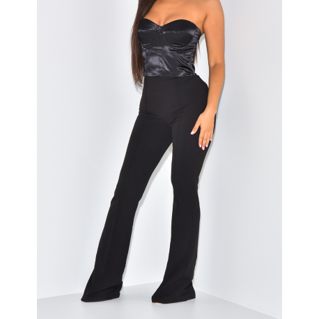 Pantalon de tailleur taille haute