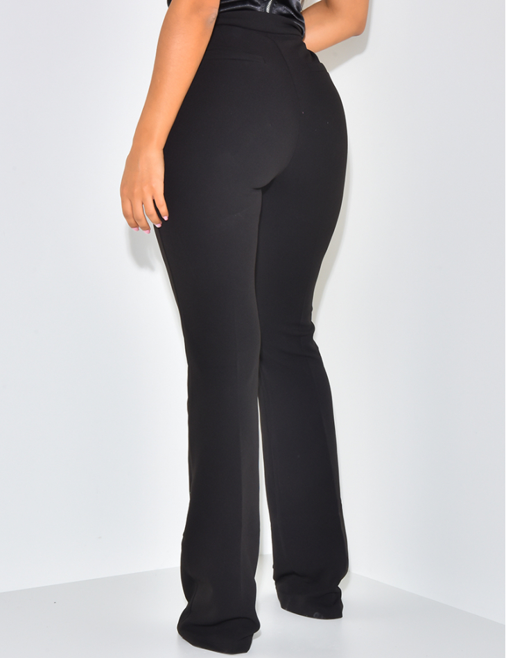 Pantalon de tailleur taille haute