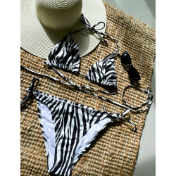 Maillot de bain 2 pièces zèbre