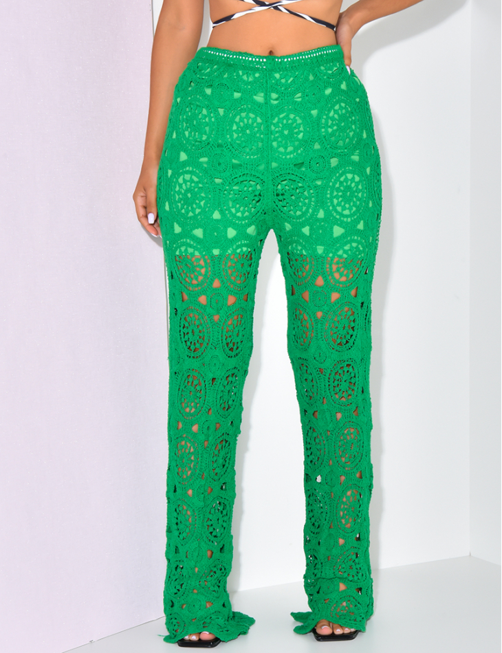 Pantalon au crochet
