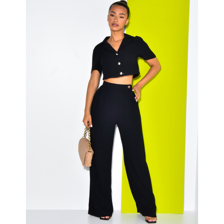 Chemise courte en lin Chemise courte en lin