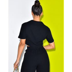 Chemise courte en lin Chemise courte en lin