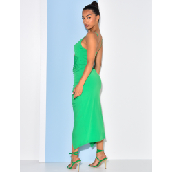 Robe froncée ajourée à anneaux Robe froncée ajourée à anneaux