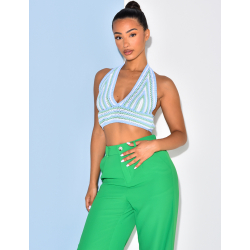 Crop-top en maille Crop-top en maille