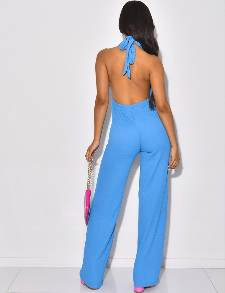 Combinaison fluide à relief à nouer